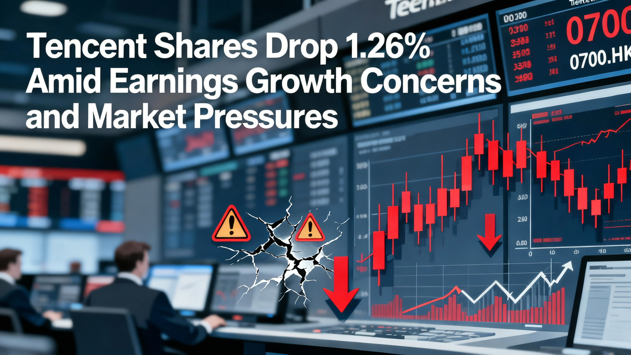 Tencent Shares Drop 1.26% Amid Earnings Growth Concerns and Market Pressures