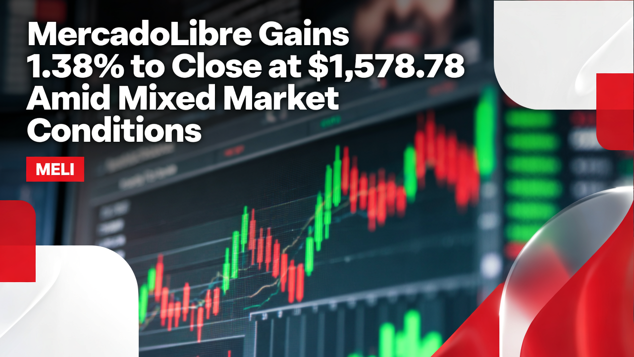 MercadoLibre Gains 1.38% to Close at $1,578.78 Amid Mixed Market Conditions