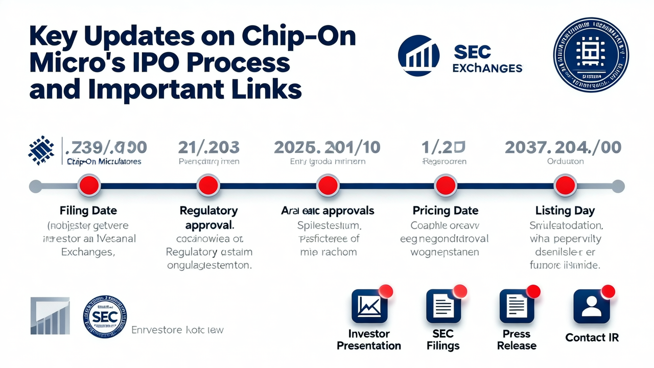 Key Updates on Chip-On Micro's IPO Process and Important Links