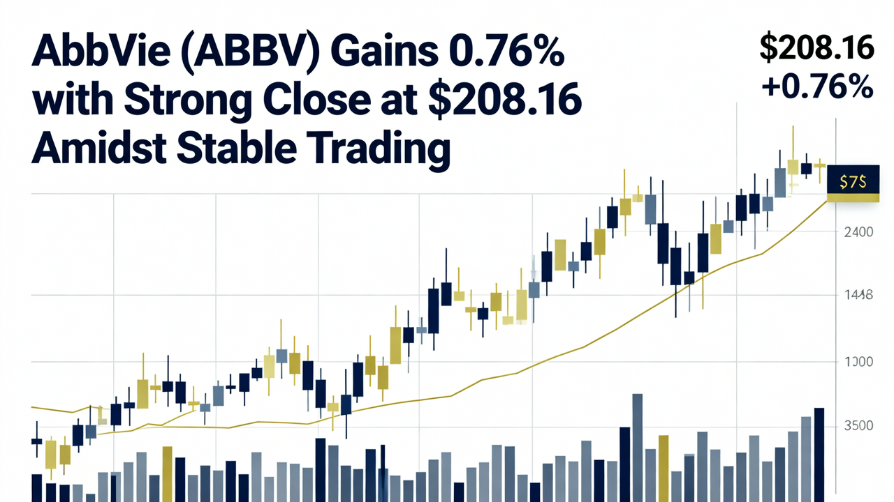 AbbVie (ABBV) Gains 0.76% with Strong Close at $208.16 Amidst Stable Trading