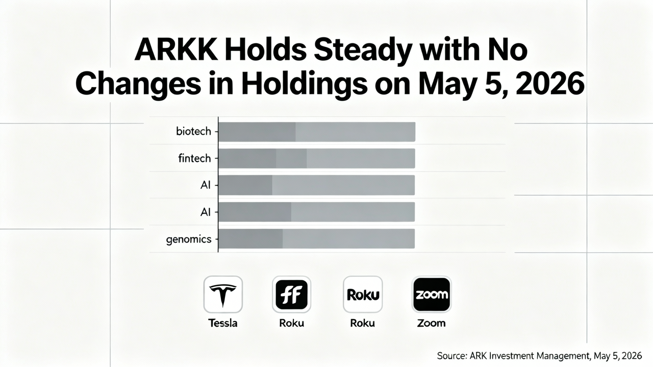 ARKK Holds Steady with No Changes in Holdings on May 5, 2026