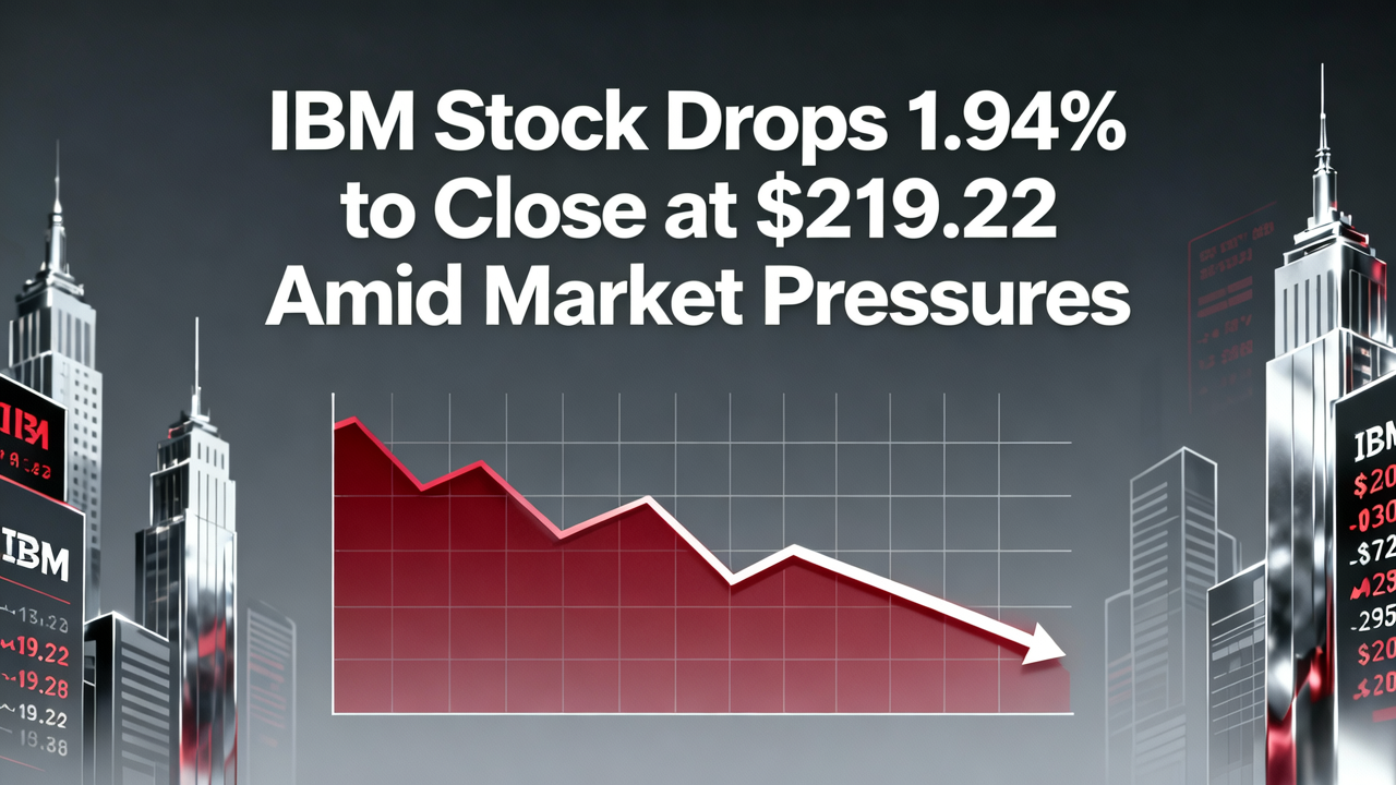 IBM Stock Drops 1.94% to Close at $219.22 Amid Market Pressures