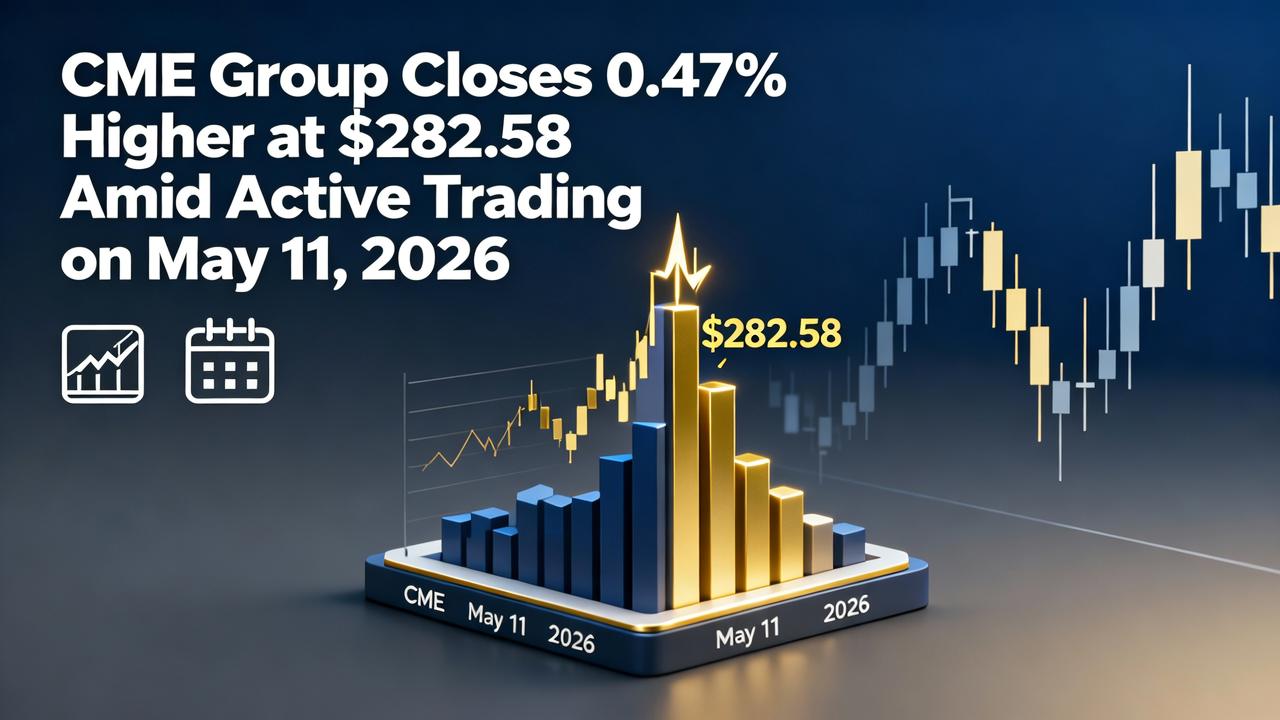 CME Group Closes 0.47% Higher at $282.58 Amid Active Trading on May 11, 2026