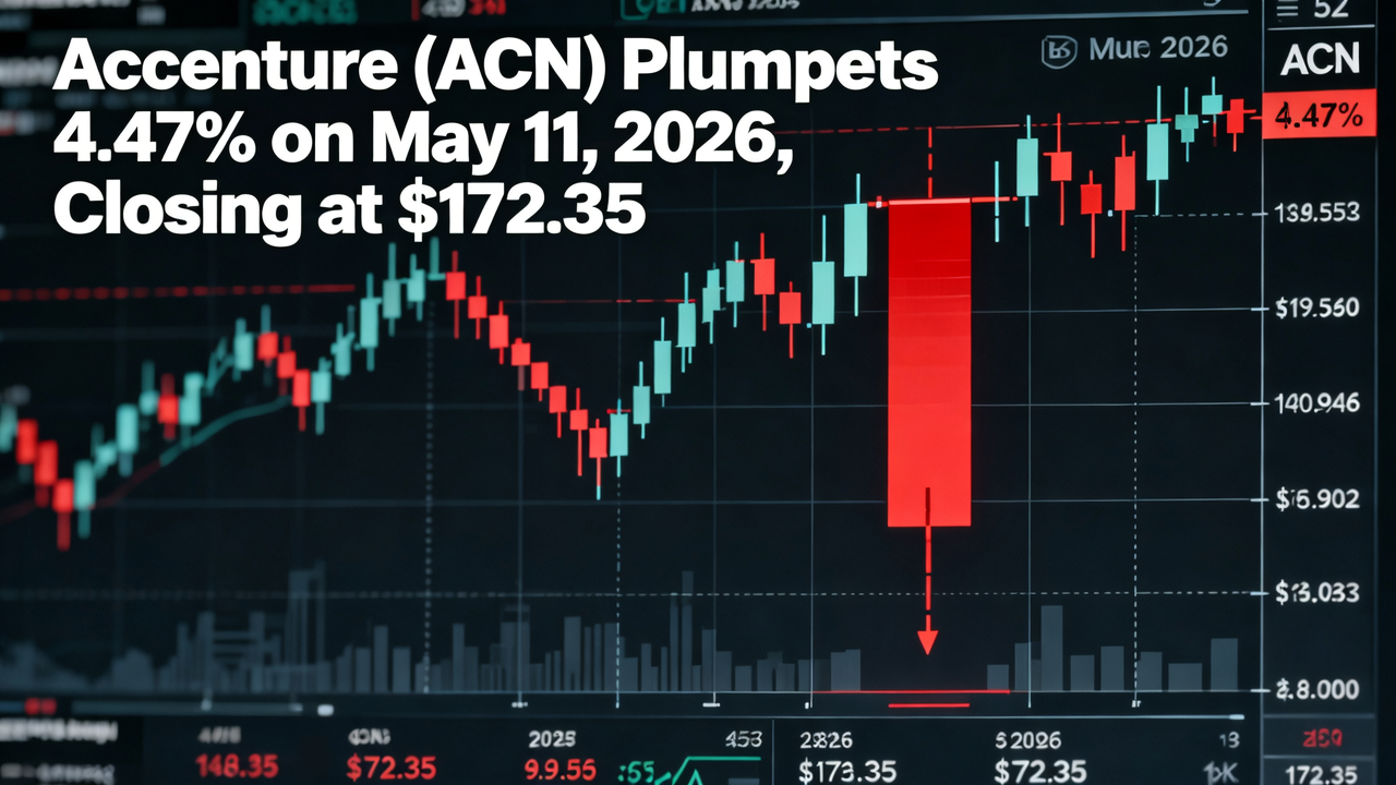 Accenture (ACN) Plummets 4.47% on May 11, 2026, Closing at $172.35