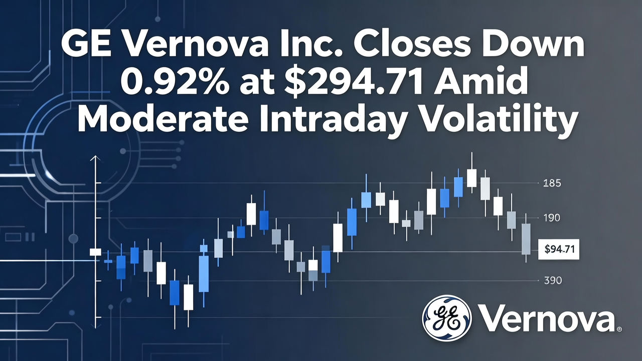GE Vernova Inc. Closes Down 0.92% at $294.71 Amid Moderate Intraday Volatility
