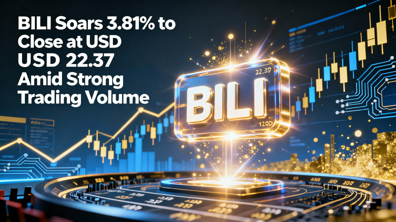 BILI Soars 3.81% to Close at USD 22.37 Amid Strong Trading Volume