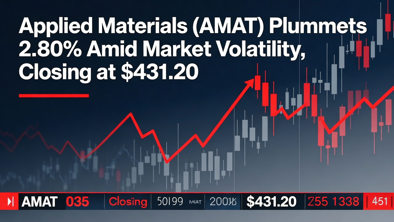Applied Materials (AMAT) Plummets 2.80% Amid Market Volatility, Closing at $431.20