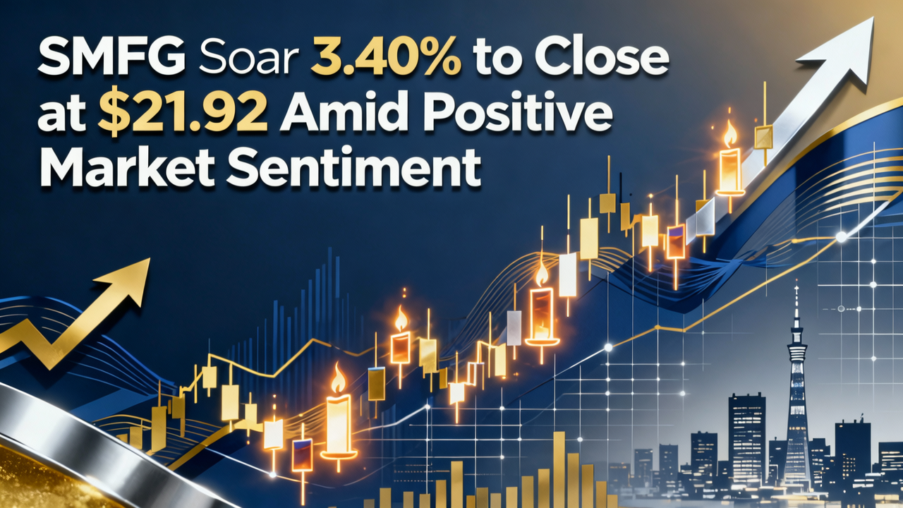 SMFG Soars 3.40% to Close at $21.92 Amid Positive Market Sentiment