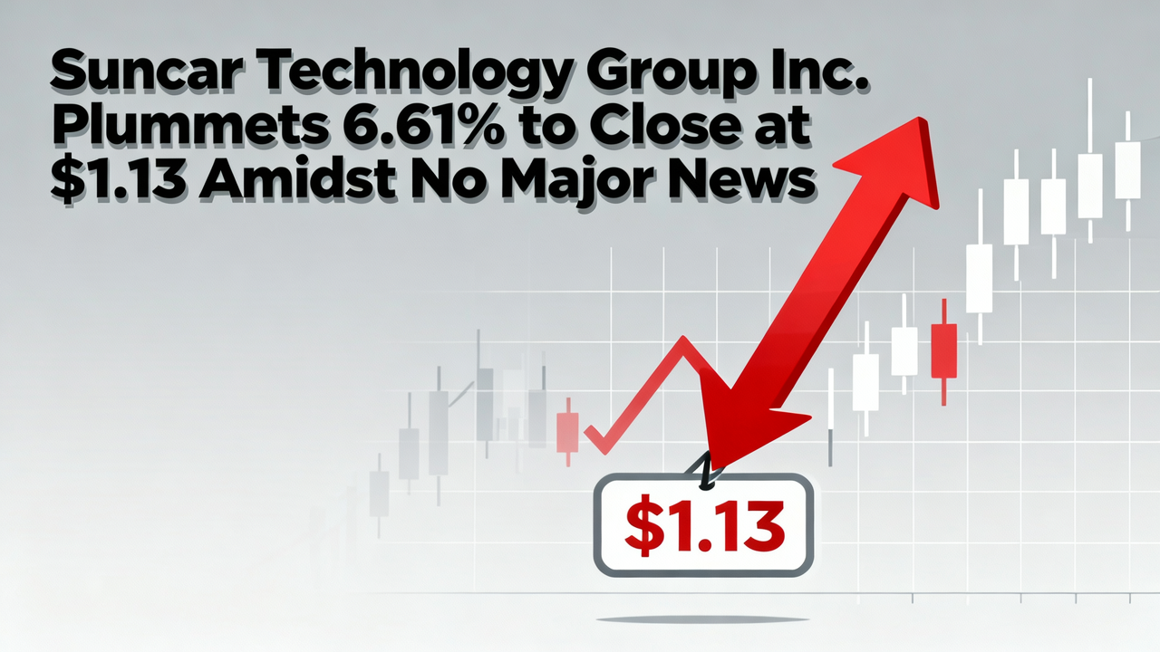 Suncar Technology Group Inc. Plummets 6.61% to Close at $1.13 Amidst No Major News