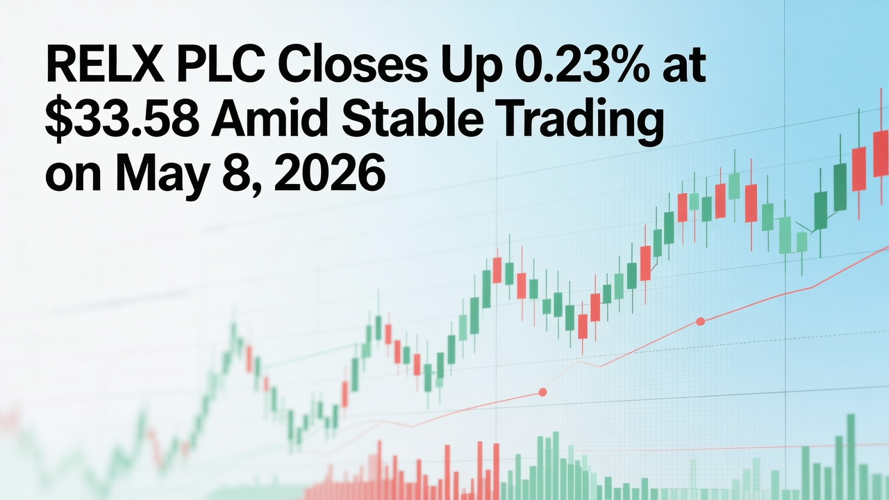 RELX PLC Closes Up 0.23% at $33.58 Amid Stable Trading on May 8, 2026