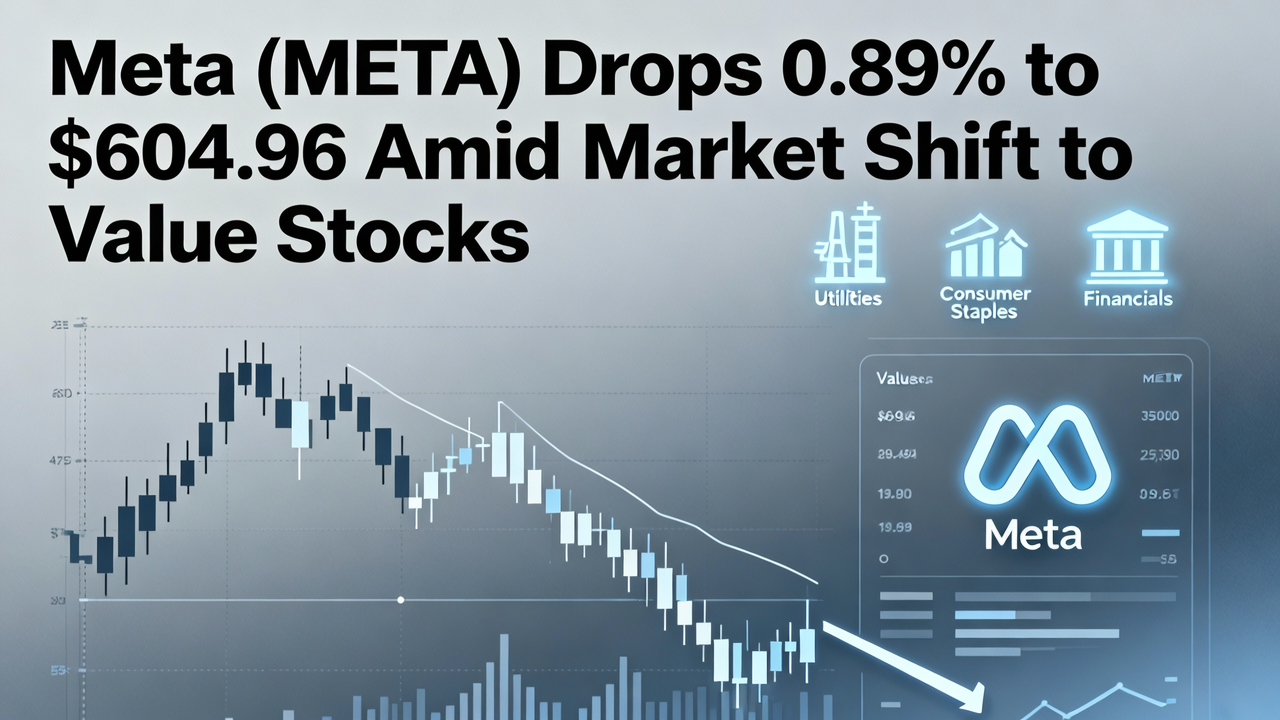 Meta (META) Drops 0.89% to $604.96 Amid Market Shift to Value Stocks