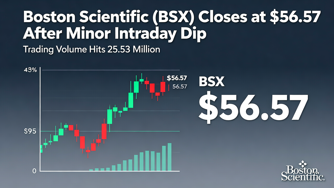 Boston Scientific (BSX) Closes at $56.57 After Minor Intraday Dip, Trading Volume Hits 25.53 Million
