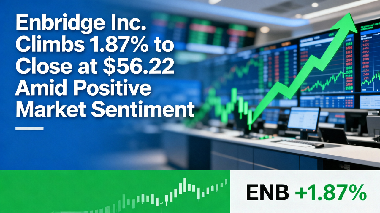 Enbridge Inc. Climbs 1.87% to Close at $56.22 Amid Positive Market Sentiment