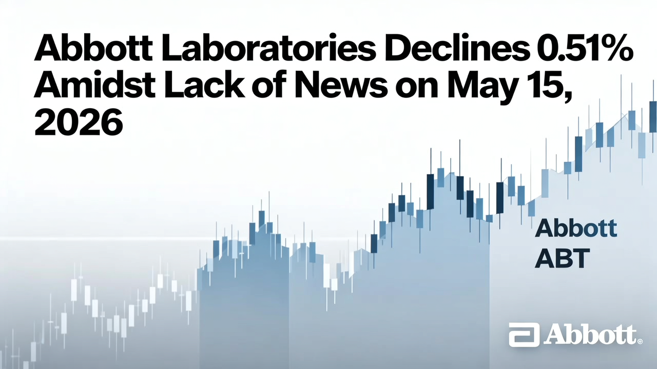 Abbott Laboratories Declines 0.51% Amidst Lack of News on May 15, 2026