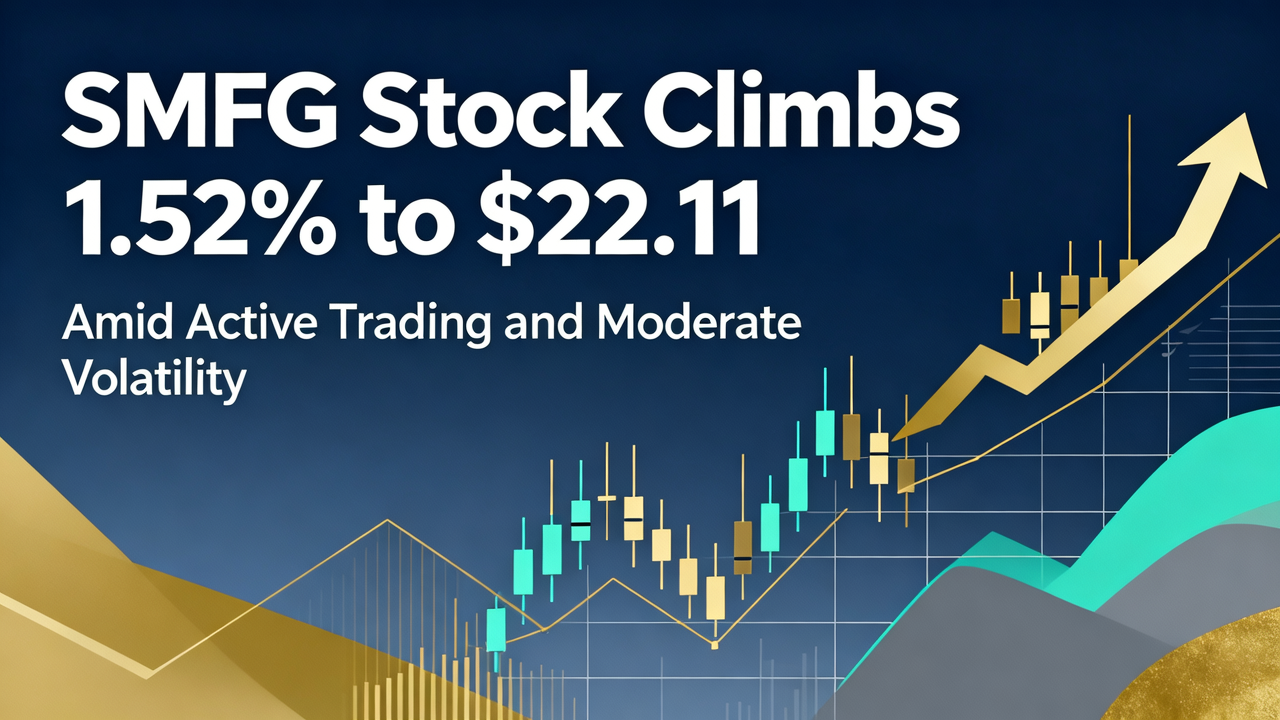 SMFG Stock Climbs 1.52% to $22.11 Amid Active Trading and Moderate Volatility