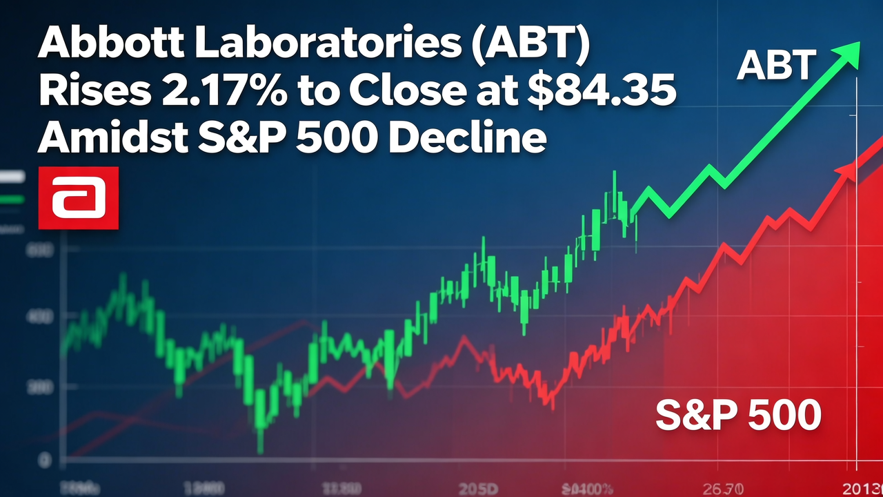 Abbott Laboratories (ABT) Rises 2.17% to Close at $84.35 Amidst S&P 500 Decline