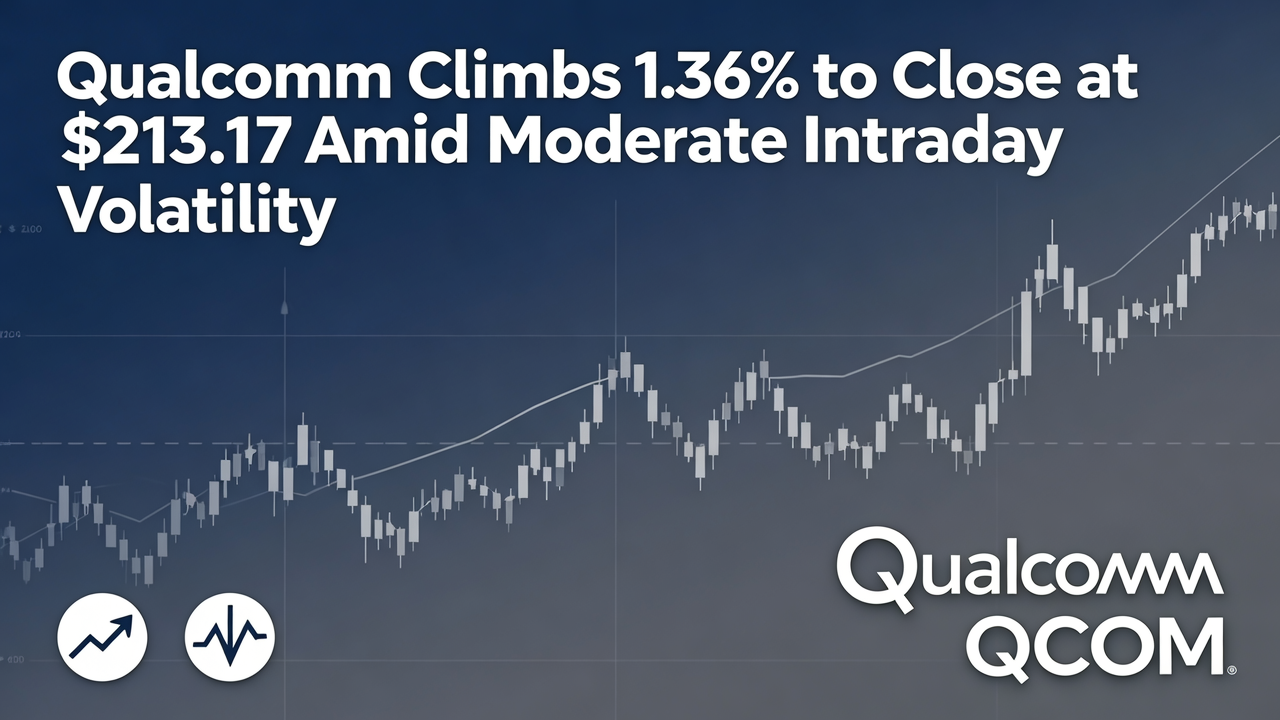 Qualcomm Climbs 1.36% to Close at $213.17 Amid Moderate Intraday Volatility