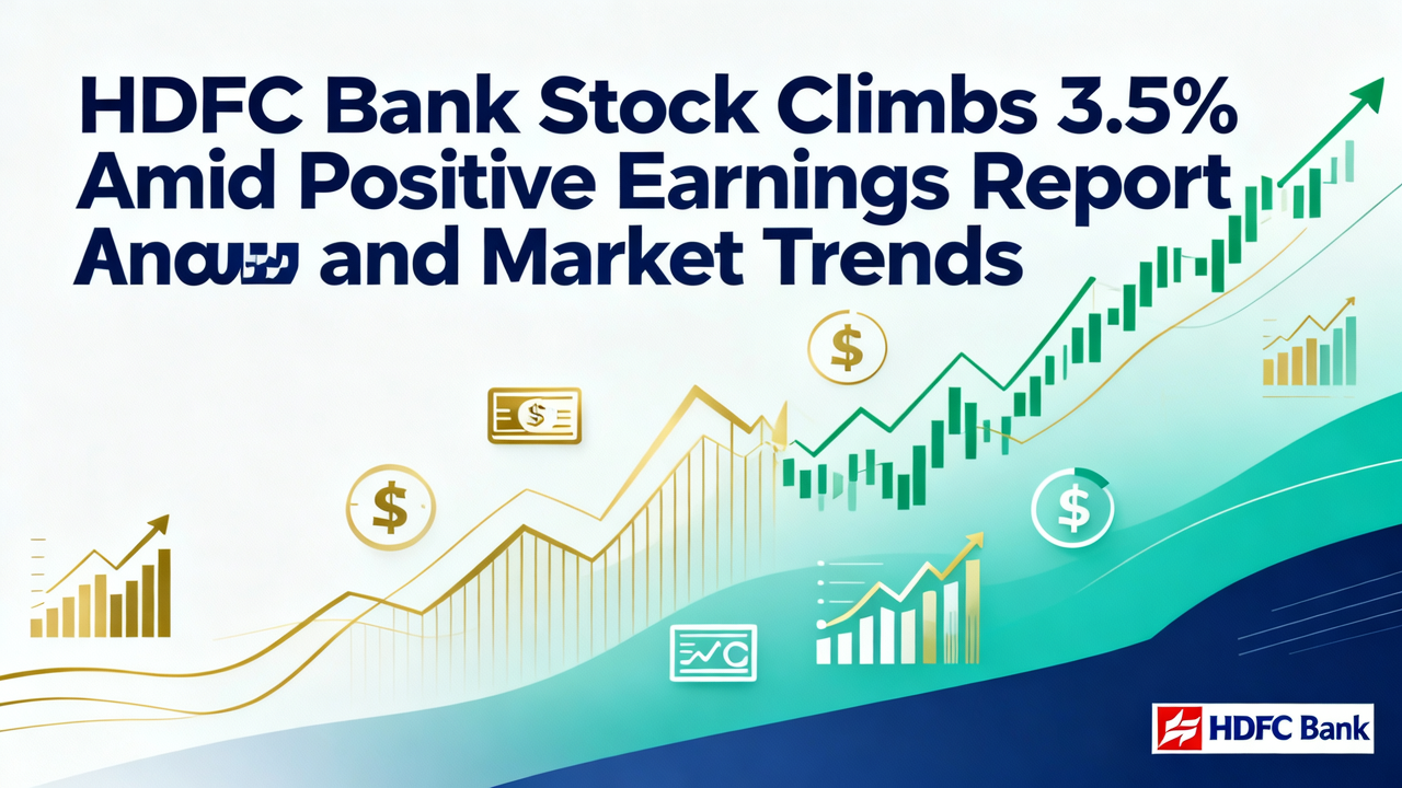 HDFC Bank Stock Climbs 3.5% Amid Positive Earnings Report and Market Trends