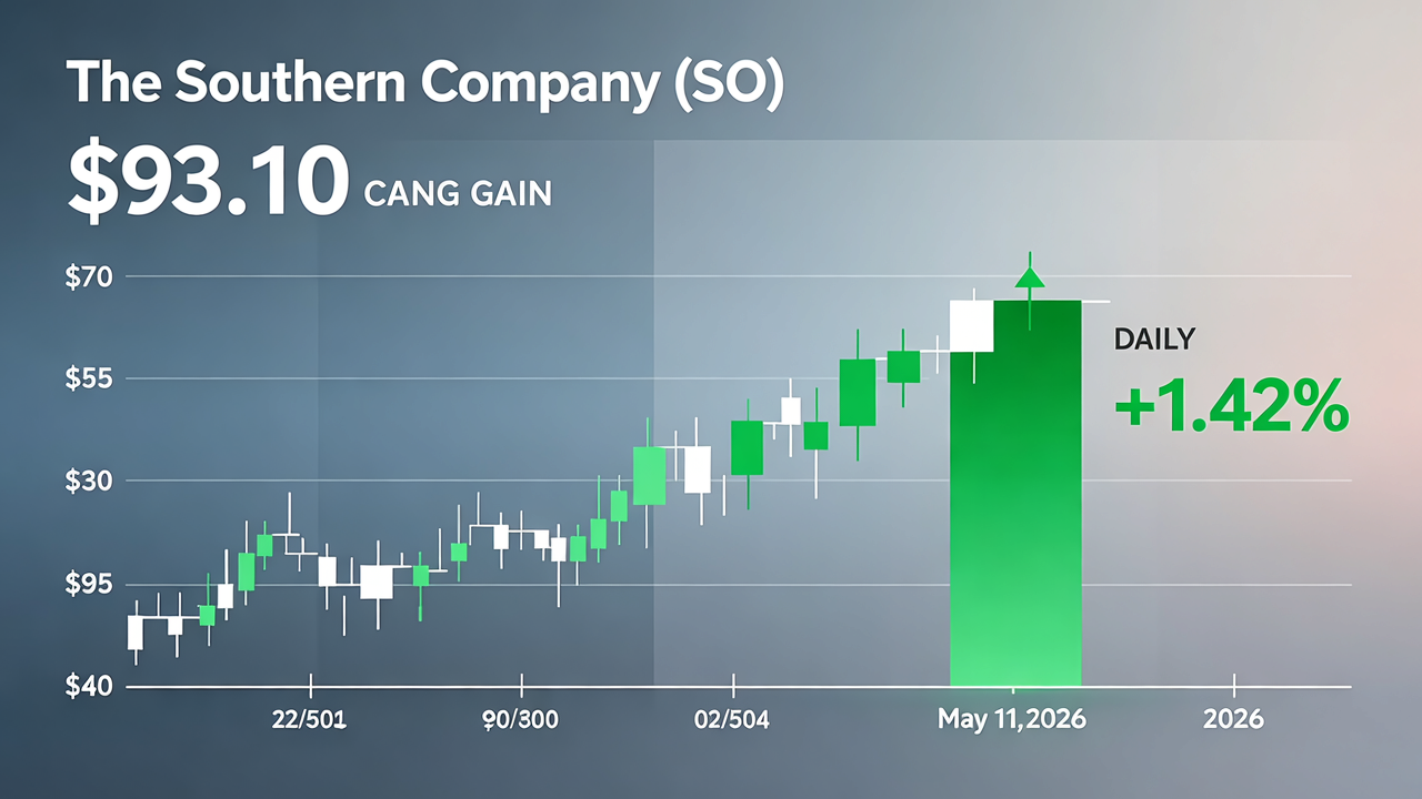 The Southern Company (SO) Gains 1.42% with Closing Price at $93.10 on May 11, 2026