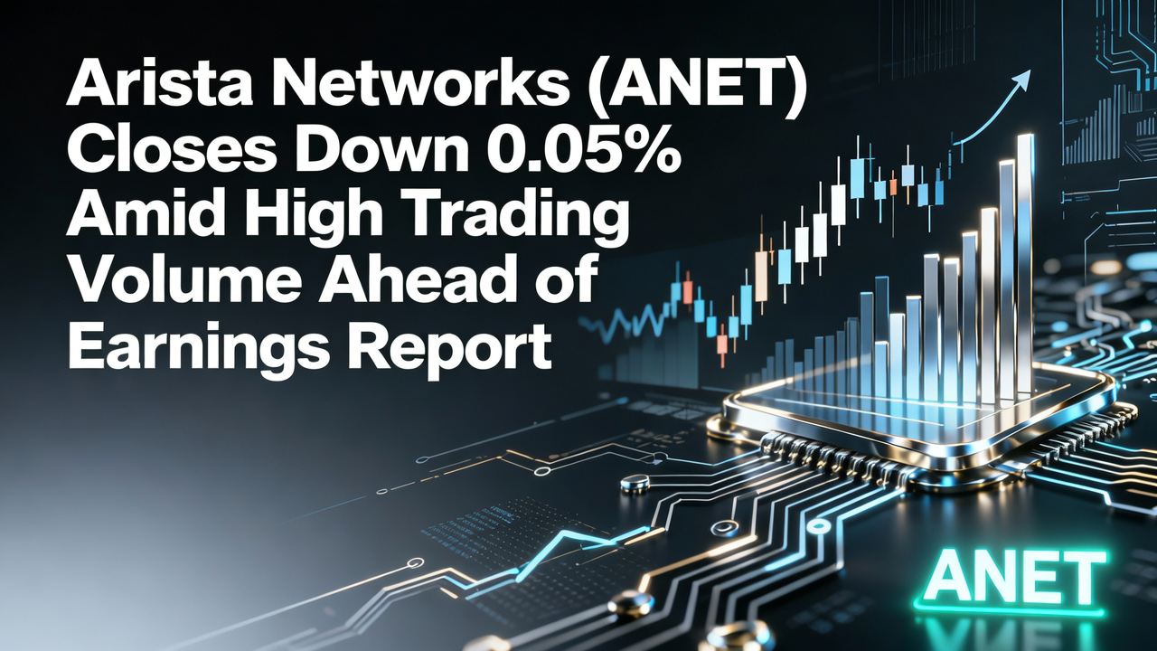 Arista Networks (ANET) Closes Down 0.05% Amid High Trading Volume Ahead of Earnings Report