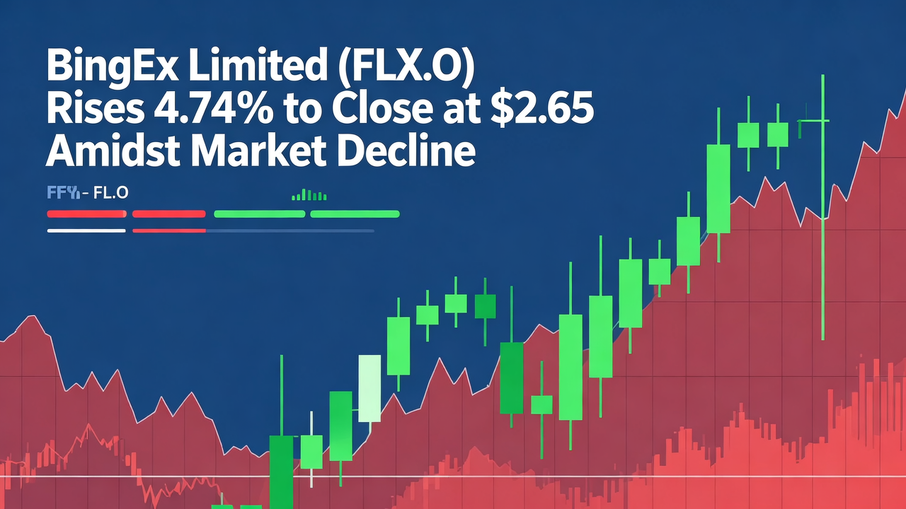 BingEx Limited (FLX.O) Rises 4.74% to Close at $2.65 Amidst Market Decline
