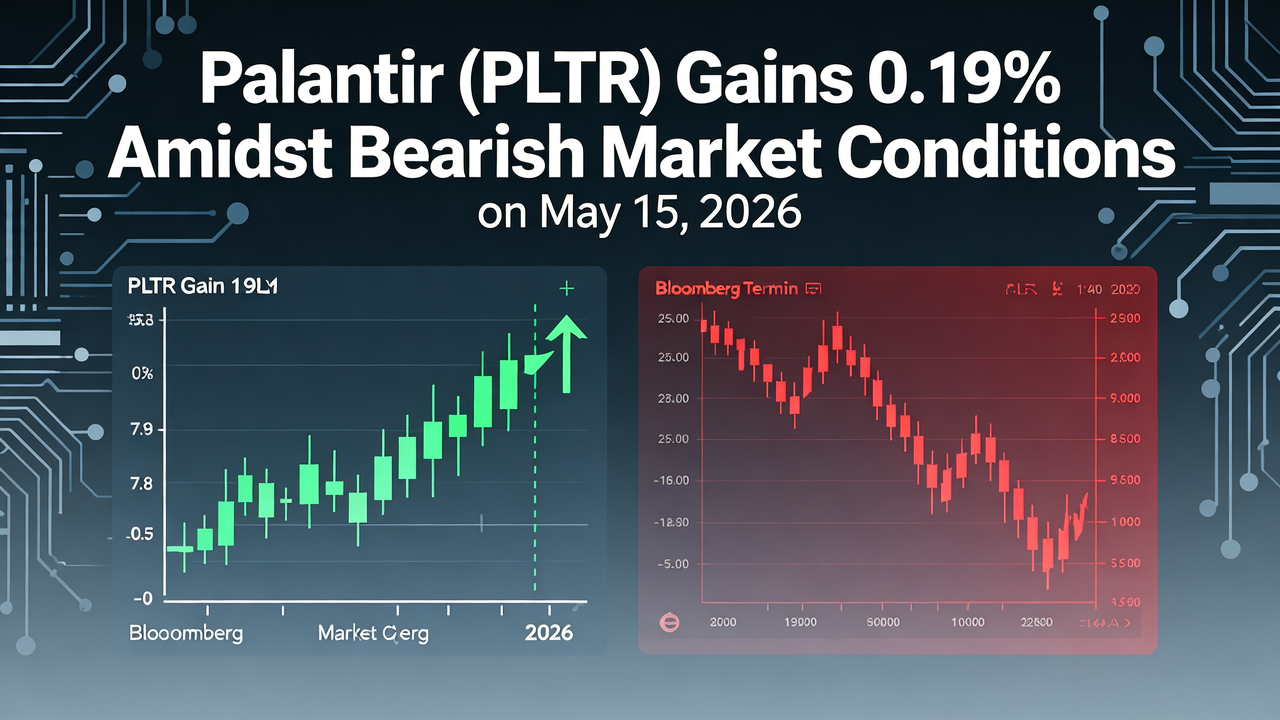Palantir (PLTR) Gains 0.19% Amidst Bearish Market Conditions on May 15, 2026