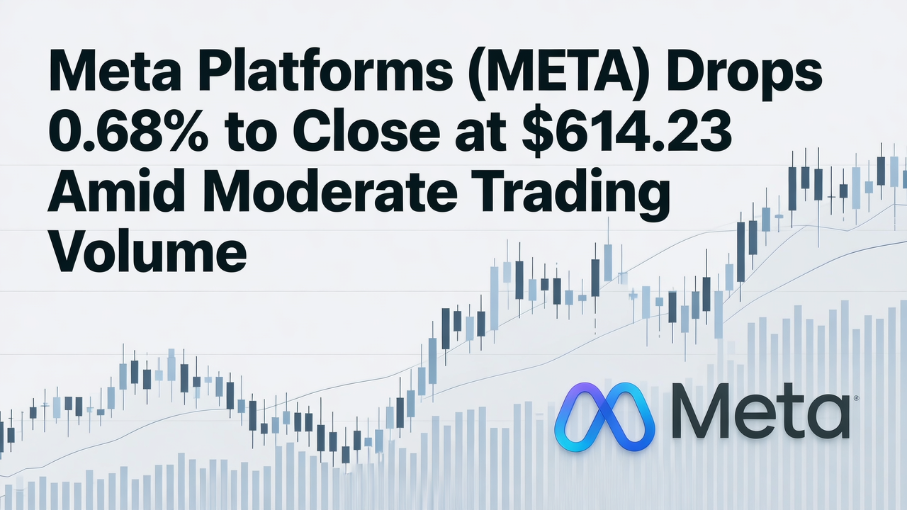 Meta Platforms (META) Drops 0.68% to Close at $614.23 Amid Moderate Trading Volume