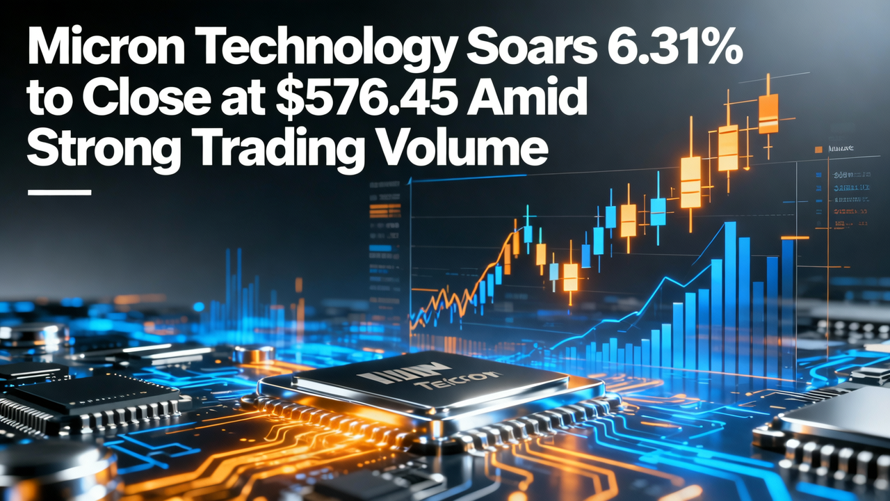 Micron Technology Soars 6.31% to Close at $576.45 Amid Strong Trading Volume