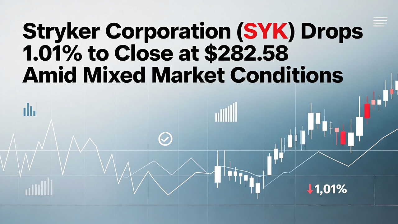 Stryker Corporation (SYK) Drops 1.01% to Close at $282.58 Amid Mixed Market Conditions