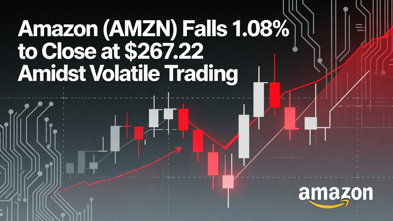 Amazon (AMZN) Falls 1.08% to Close at $267.22 Amidst Volatile Trading