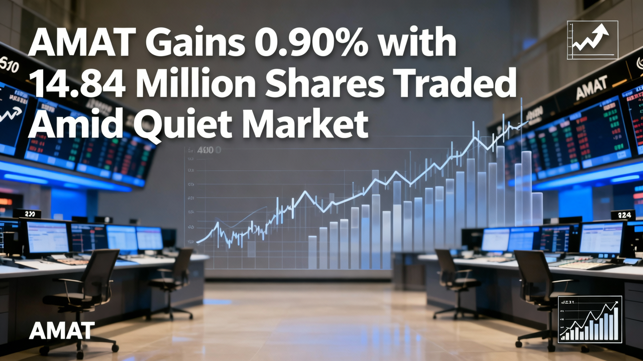 AMAT Gains 0.90% with 14.84 Million Shares Traded Amid Quiet Market