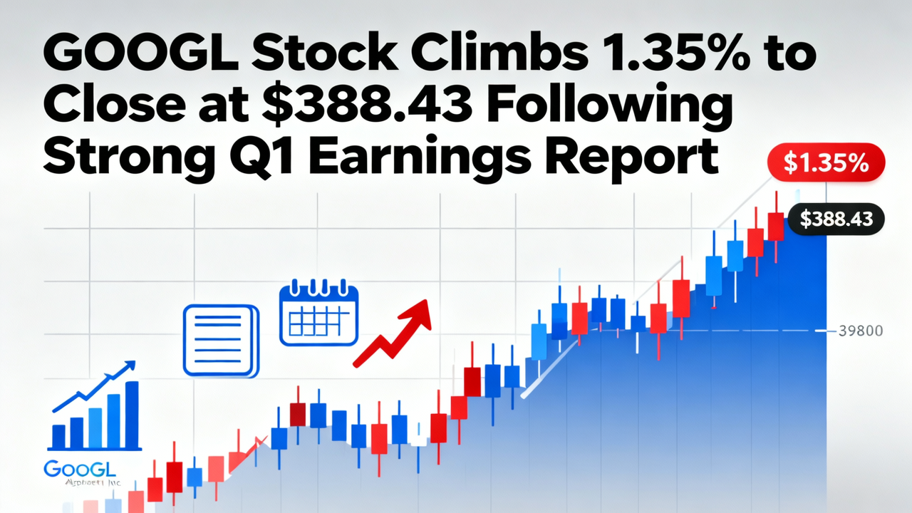 GOOGL Stock Climbs 1.35% to Close at $388.43 Following Strong Q1 Earnings Report