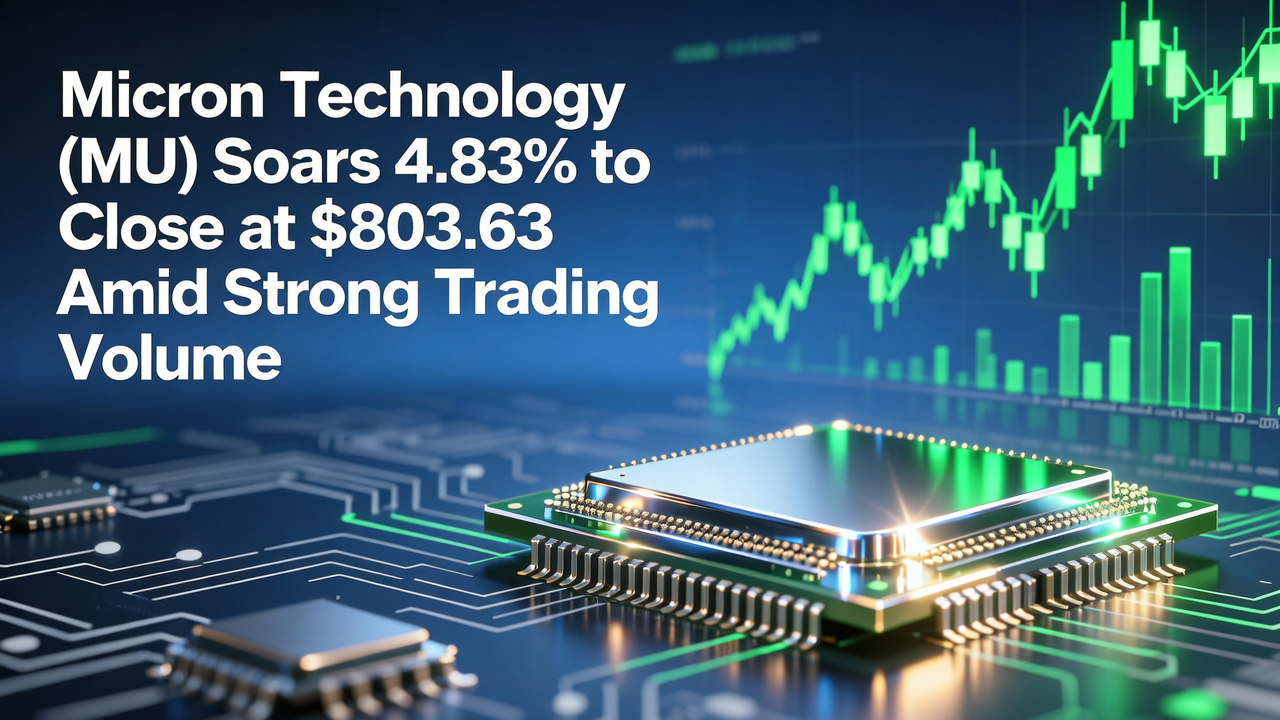 Micron Technology (MU) Soars 4.83% to Close at $803.63 Amid Strong Trading Volume