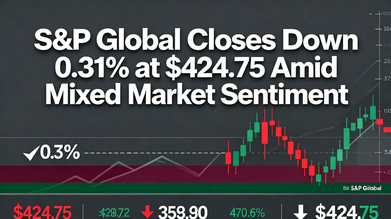 S&P Global Closes Down 0.31% at $424.75 Amid Mixed Market Sentiment