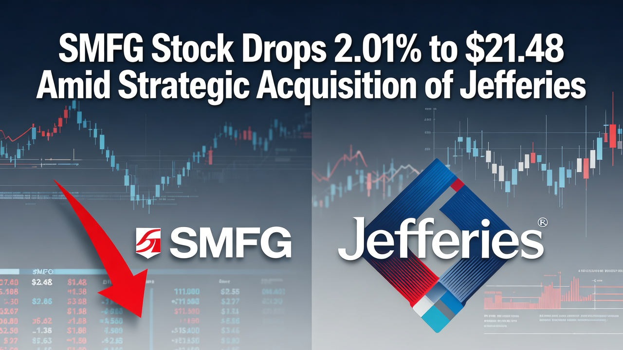 SMFG Stock Drops 2.01% to $21.48 Amid Strategic Acquisition of Jefferies