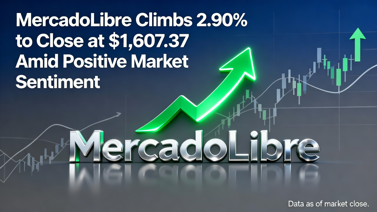 MercadoLibre Climbs 2.90% to Close at $1,607.37 Amid Positive Market Sentiment