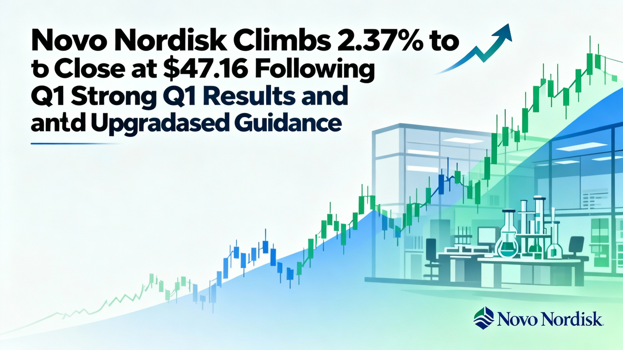 Novo Nordisk Climbs 2.37% to Close at $47.16 Following Strong Q1 Results and Upgraded Guidance