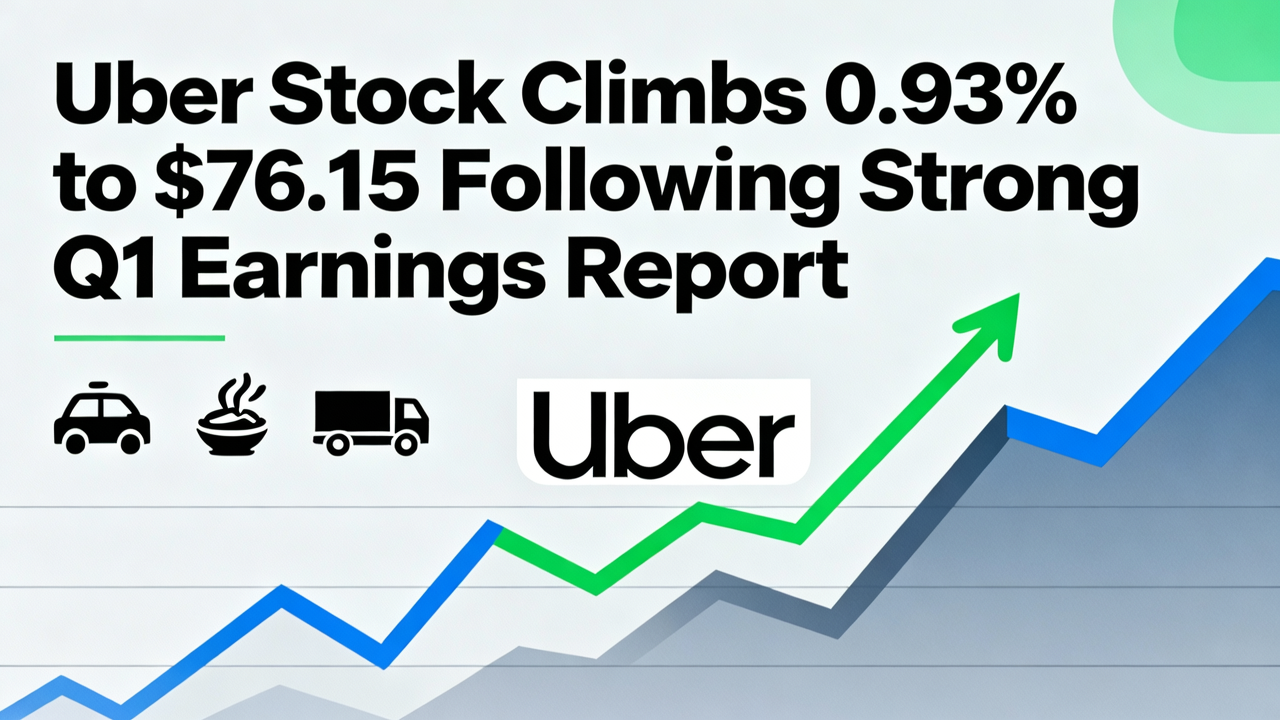 Uber Stock Climbs 0.93% to $76.15 Following Strong Q1 Earnings Report
