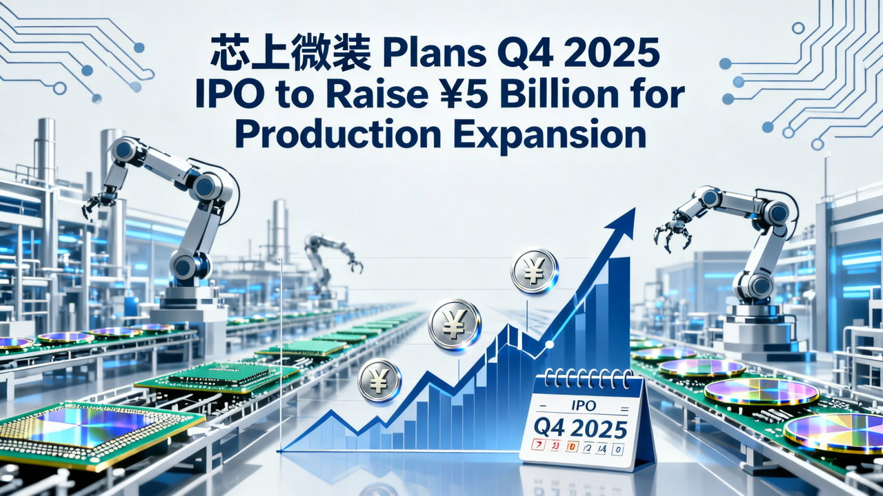 芯上微装 Plans Q4 2025 IPO to Raise ¥5 Billion for Production Expansion