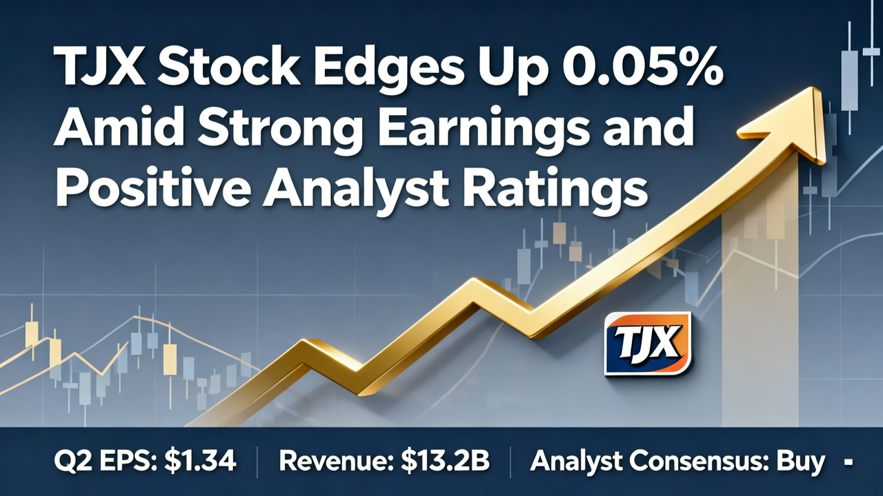 TJX Stock Edges Up 0.05% Amid Strong Earnings and Positive Analyst Ratings