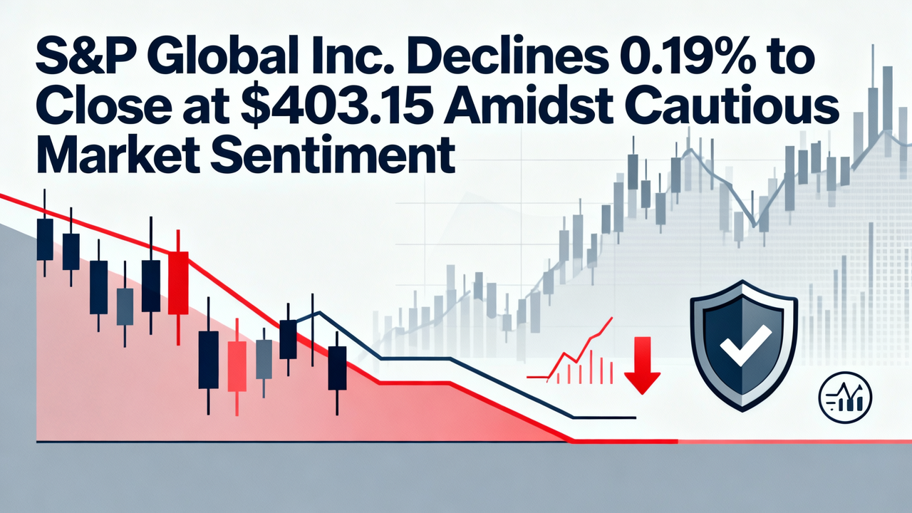S&P Global Inc. Declines 0.19% to Close at $403.15 Amidst Cautious Market Sentiment