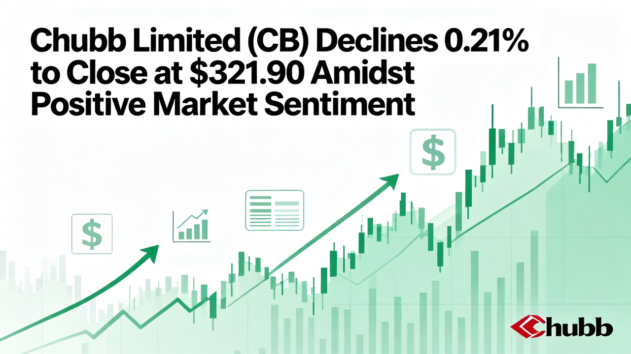 Chubb Limited (CB) Declines 0.21% to Close at $321.90 Amidst Positive Market Sentiment