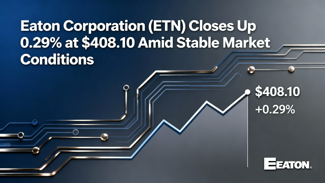 Eaton Corporation (ETN) Closes Up 0.29% at $408.10 Amid Stable Market Conditions