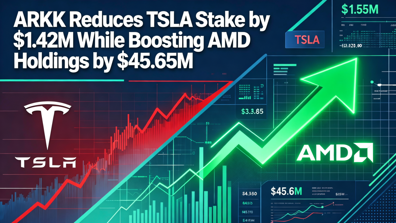 ARKK Reduces TSLA Stake by $1.42M While Boosting AMD Holdings by $45.65M
