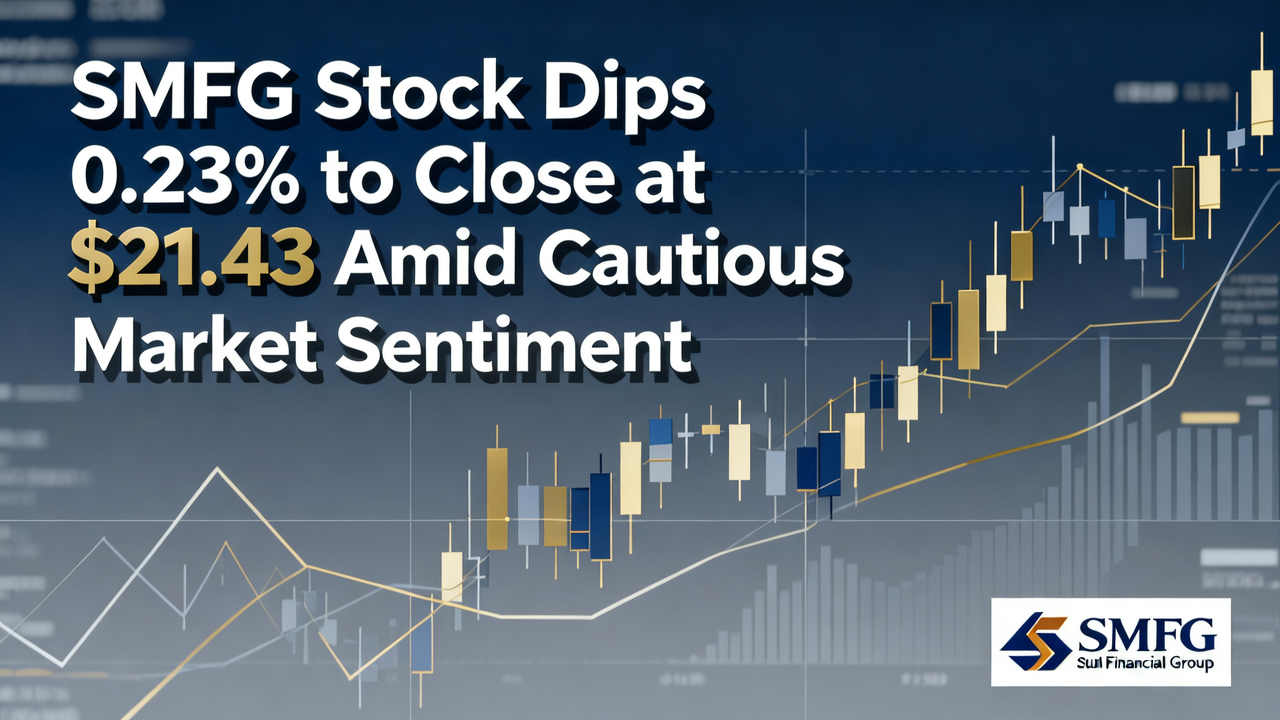 SMFG Stock Dips 0.23% to Close at $21.43 Amid Cautious Market Sentiment