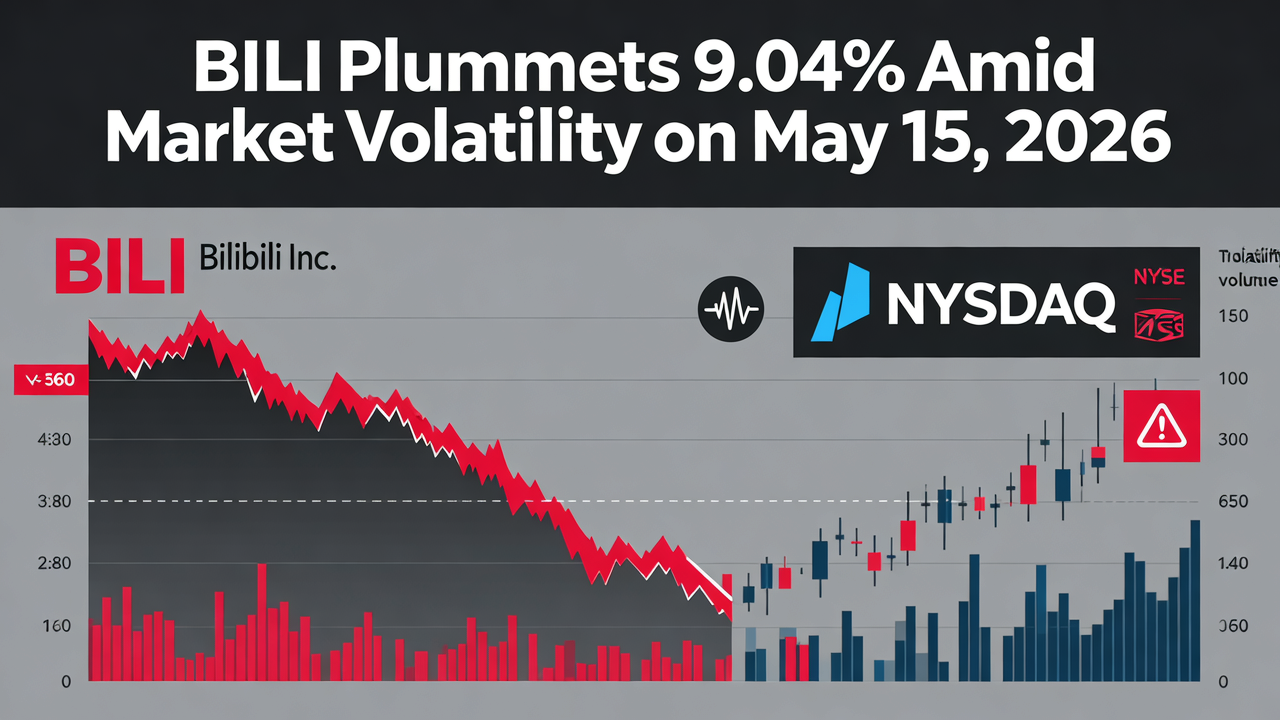 BILI Plummets 9.04% Amid Market Volatility on May 15, 2026