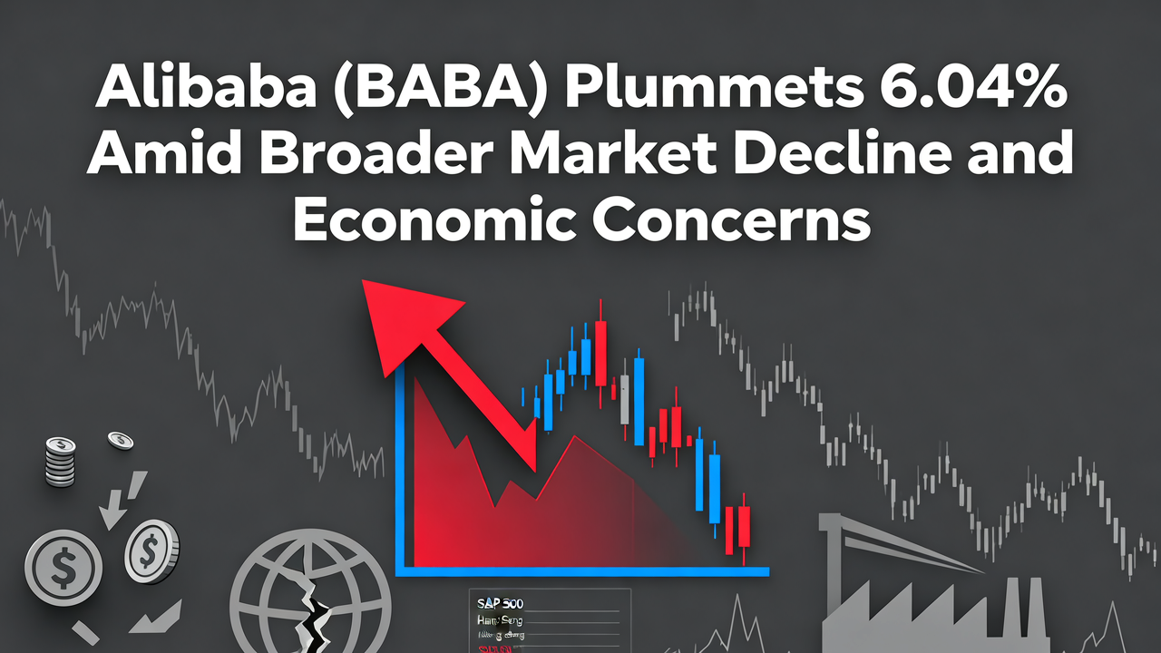 Alibaba (BABA) Plummets 6.04% Amid Broader Market Decline and Economic Concerns
