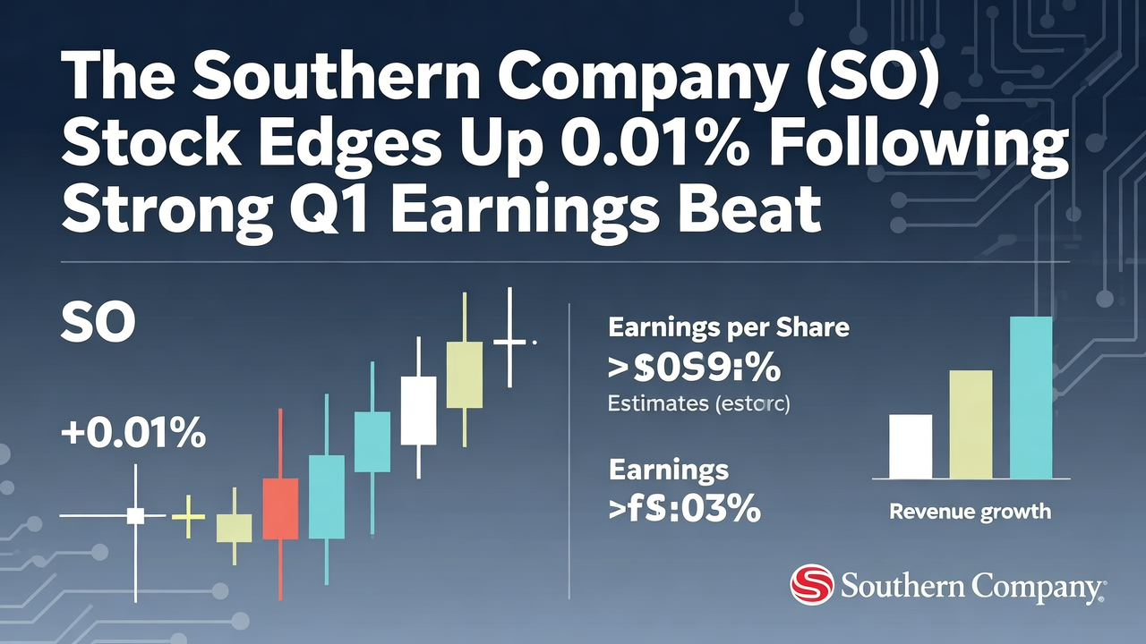 The Southern Company (SO) Stock Edges Up 0.01% Following Strong Q1 Earnings Beat