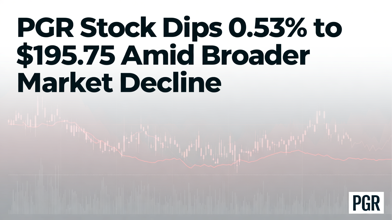 PGR Stock Dips 0.53% to $195.75 Amid Broader Market Decline