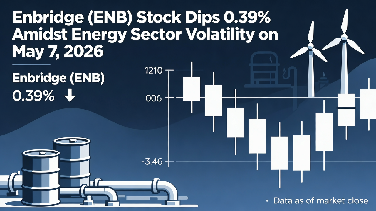 Enbridge (ENB) Stock Dips 0.39% Amidst Energy Sector Volatility on May 7, 2026